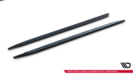 Seitenschweller Ansatz Cup Leisten für V.1 für BMW M135i M Performance F70 schwarz Hochglanz