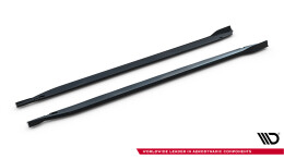 Seitenschweller Ansatz Cup Leisten V.2 für BMW M135i M Performance F70 schwarz Hochglanz