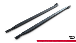 Seitenschweller Ansatz Cup Leisten V.2 für BMW M135i M Performance F70 schwarz Hochglanz