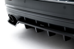 Mittlerer Cup Diffusor DTM Look Heck Ansatz für Mercedes-AMG GLA 35 H247 Facelift schwarz Hochglanz