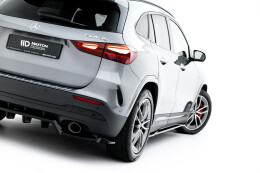 Mittlerer Cup Diffusor DTM Look Heck Ansatz für Mercedes-AMG GLA 35 H247 Facelift schwarz Hochglanz