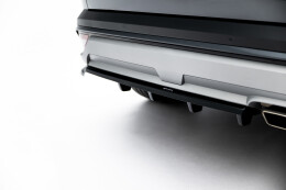 Mittlerer Cup Diffusor DTM Look Heck Ansatz für Hyundai Tucson Mk4 Facelift schwarz Hochglanz