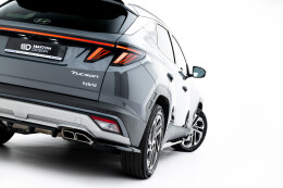 Mittlerer Cup Diffusor DTM Look Heck Ansatz für Hyundai Tucson Mk4 Facelift schwarz Hochglanz