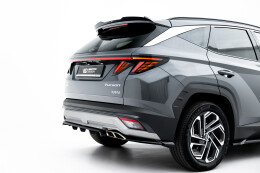 Mittlerer Cup Diffusor DTM Look Heck Ansatz für Hyundai Tucson Mk4 Facelift schwarz Hochglanz