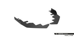Front Stoßstangen Flaps für Ford Mustang Dark Horse Mk7 schwarz Hochglanz