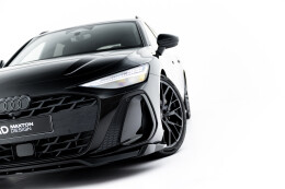 Street+ Spoilerlippe Front Ansatz V.1 passend für Audi A6 S-Line C9 schwarz Hochglanz