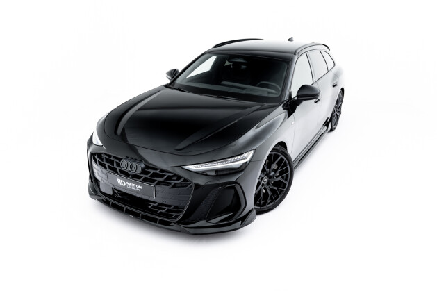 Cup Spoilerlippe Front Ansatz V.2 für Audi A6 S-Line C9 schwarz Hochglanz