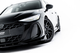 Cup Spoilerlippe Front Ansatz V.2 für Audi A6 S-Line C9 schwarz Hochglanz