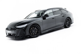 Seitenschweller Ansatz Cup Leisten V.1 für Audi A6 S-Line C9 schwarz Hochglanz