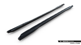 Seitenschweller Ansatz Cup Leisten V.1 für Audi A6 S-Line C9 schwarz Hochglanz