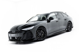 Seitenschweller Ansatz Cup Leisten V.2 für Audi A6 S-Line C9 schwarz Hochglanz