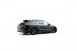Seitenschweller Ansatz Cup Leisten V.2 für Audi A6 S-Line C9 schwarz Hochglanz