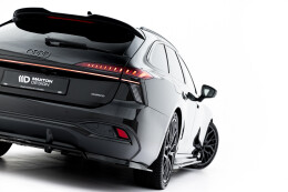 Mittlerer Cup Diffusor DTM Look Heck Ansatz für V.1 Audi A6 S-Line C9 schwarz Hochglanz