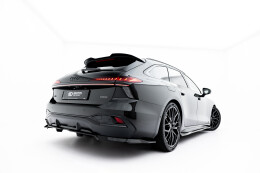 Mittlerer Cup Diffusor DTM Look Heck Ansatz für V.1 Audi A6 S-Line C9 schwarz Hochglanz