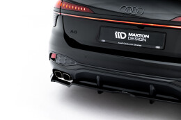 Street+ Mittlerer Diffusor RACE Heck Ansatz V.2 passend für Audi A6 S-Line C9 schwarz Hochglanz