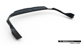 Street+ Mittlerer Diffusor RACE Heck Ansatz V.2 passend für Audi A6 S-Line C9 schwarz Hochglanz