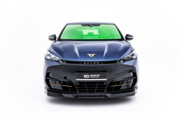 Cup Spoilerlippe Front Ansatz für Cupra Tavascan Mk1 schwarz Hochglanz