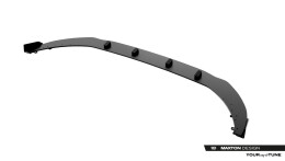 Street Pro Cup Spoilerlippe Front Ansatz + Flaps für Audi A5 S-Line / S5 Limousine / Avant B10 rot + Flaps Hochglanz