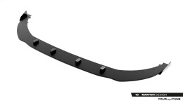 Street Pro Cup Spoilerlippe Front Ansatz + Flaps für Audi A5 S-Line / S5 Limousine / Avant B10 rot + Flaps Hochglanz