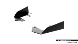 Front Stoßstange Flaps für Audi A5 S-Line / S5 Limousine / Avant B10 schwarz Hochglanz