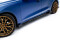 Street Pro Seitenschweller Ansatz Cup Leisten + Flaps für Audi A5 S-Line / S5 Limousine / Avant B10 rot + Flaps Hochglanz