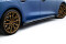 Street Pro Seitenschweller Ansatz Cup Leisten + Flaps für Audi A5 S-Line / S5 Limousine / Avant B10 rot + Flaps Hochglanz