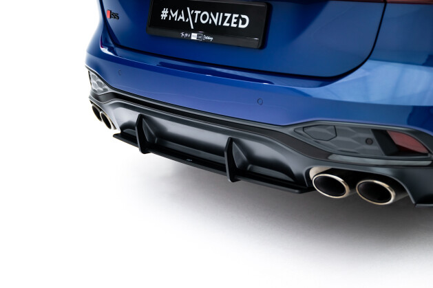 Street Pro Heckschürze Heck Ansatz Diffusor passend für Audi S5 Limousine / Avant B10