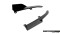 Street Pro Heck Ansatz Flaps Diffusor + Flaps für Audi S5 Limousine / Avant B10 schwarz + Flaps Hochglanz