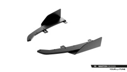 Street Pro Heck Ansatz Flaps Diffusor + Flaps für Audi S5 Limousine / Avant B10 rot + Flaps Hochglanz