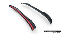 Heck Spoiler Aufsatz Abrisskante für VW Touareg R-Line Mk3 Facelift schwarz Hochglanz