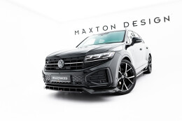 Cup Spoilerlippe Front Ansatz für VW Touareg R-Line Mk3 Facelift schwarz Hochglanz