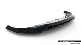 Cup Spoilerlippe Front Ansatz für VW Touareg R-Line Mk3 Facelift schwarz Hochglanz