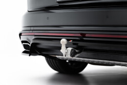 Mittlerer Cup Diffusor DTM Look Heck Ansatz für VW Touareg R-Line Mk3 Facelift schwarz Hochglanz