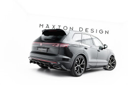 Mittlerer Cup Diffusor DTM Look Heck Ansatz für VW Touareg R-Line Mk3 Facelift schwarz Hochglanz
