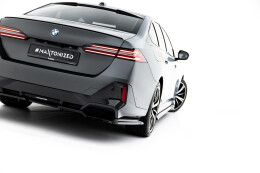Mittlerer Cup Diffusor DTM Look Heck Ansatz V.1 für BMW 5er / i5 M-Paket Limousine / Touring G60 / G61 schwarz Hochglanz