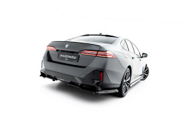 Mittlerer Cup Diffusor DTM Look Heck Ansatz V.1 für BMW 5er / i5 M-Paket Limousine / Touring G60 / G61 schwarz Hochglanz