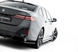 Mittlerer Cup Diffusor DTM Look Heck Ansatz V.2 für BMW 5er / i5 M-Paket Limousine / Touring G60 / G61 schwarz Hochglanz