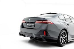 Mittlerer Cup Diffusor DTM Look Heck Ansatz V.2 für BMW 5er / i5 M-Paket Limousine / Touring G60 / G61 schwarz Hochglanz
