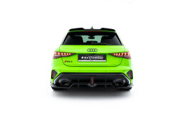 Mittlerer Cup Diffusor DTM Look Heck Ansatz V.2 passend für Audi RS3 Sportback 8Y Facelift schwarz Hochglanz