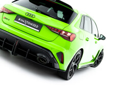 Street Pro Heckschürze für Audi RS3 Sportback 8Y Facelift schwarz + rot