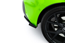Street Pro Heckschürze + Flaps für Audi RS3 Sportback 8Y Facelift schwarz + rot + Flaps Hochglanz