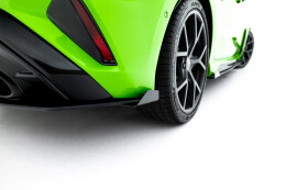 Street Pro Heckschürze Heck Ansatz Diffusor + Flaps passend für Audi RS3 Sportback 8Y FL schwarz Hochglanz