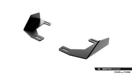 Hintere Seiten Flaps passend für Audi RS3 Sportback 8Y Facelift schwarz Hochglanz