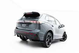 Heck Spoiler Aufsatz Abrisskante passend für VW Tiguan R-Line Mk3 schwarz Hochglanz