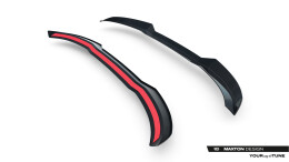 Heck Spoiler Aufsatz Abrisskante passend für VW Tiguan R-Line Mk3 schwarz Hochglanz