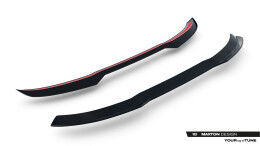 Heck Spoiler Aufsatz Abrisskante passend für VW Tiguan R-Line Mk3 schwarz Hochglanz