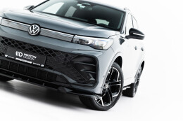 Cup Spoilerlippe Front Ansatz V.1 passend für VW Tiguan R-Line Mk3 schwarz Hochglanz