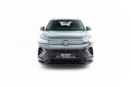 Street+ Spoilerlippe Front Ansatz V.1 passend für VW Tiguan R-Line Mk3 schwarz Hochglanz
