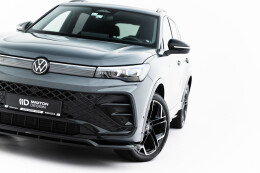 Cup Spoilerlippe Front Ansatz V.2 für VW Tiguan R-Line Mk3  schwarz Hochglanz