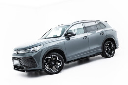 Seitenschweller Ansatz Cup Leisten für VW Tiguan R-Line Mk3  schwarz Hochglanz